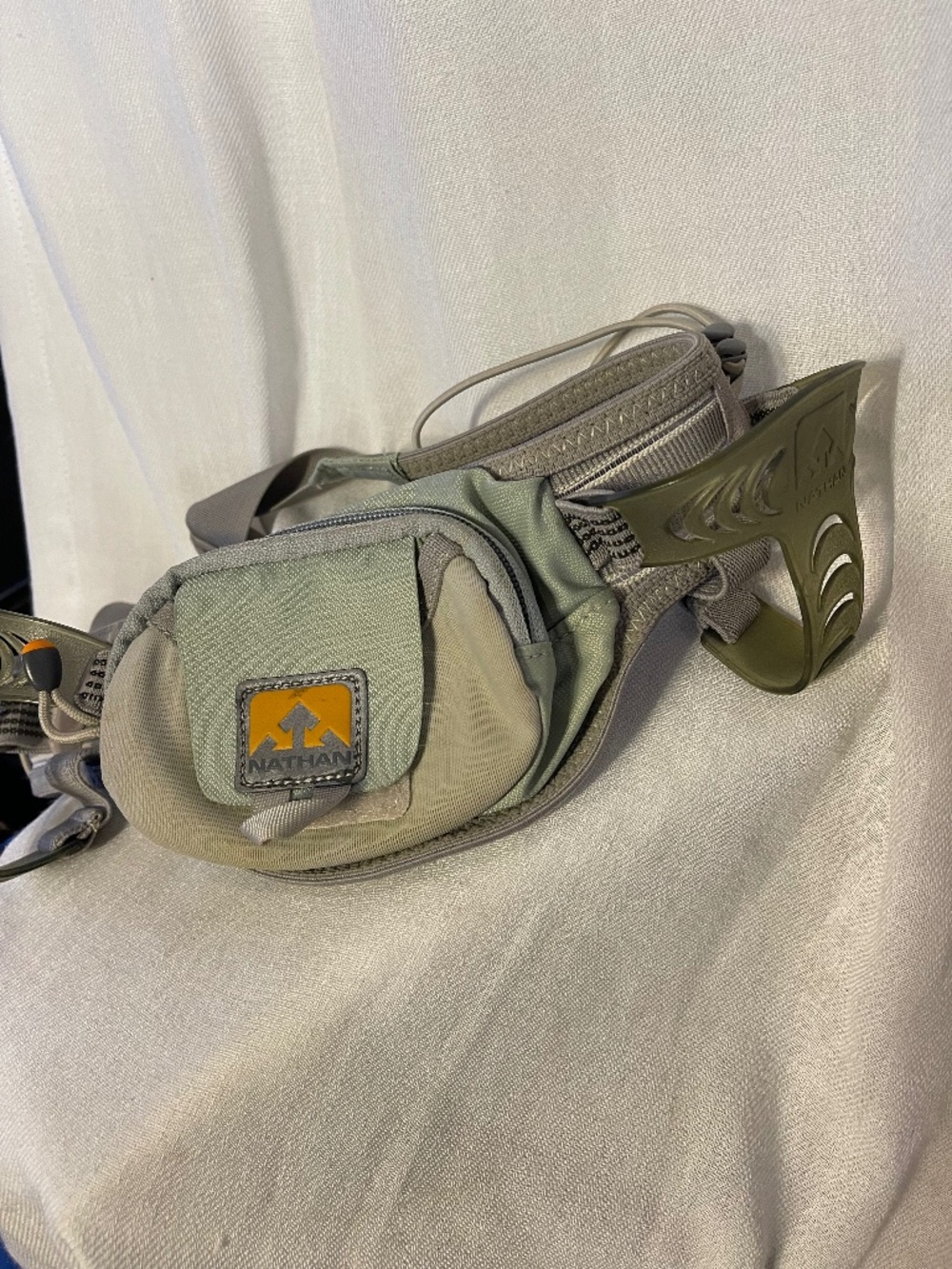 REI Nathan Olive Green Waist Pack with Pocket